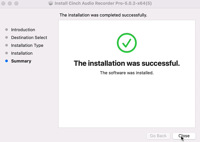 Installation Finished